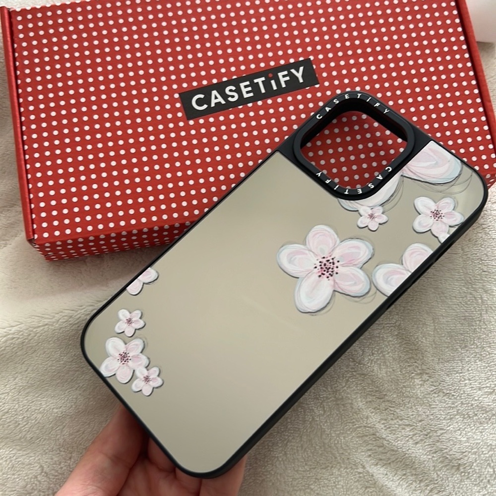 BRAND NEW Casetify iphone 13 Pro Max Magsafe Floral Mirror Case
